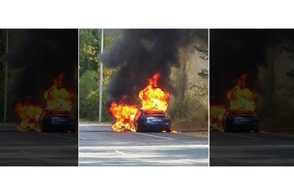 tesla fire france